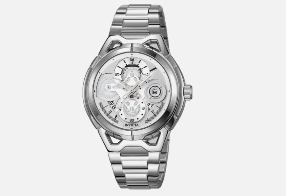 Invicta S1 Rally (79011) 44mm Men’s Quartz Watch - Silver Stainless Steel - NEW
